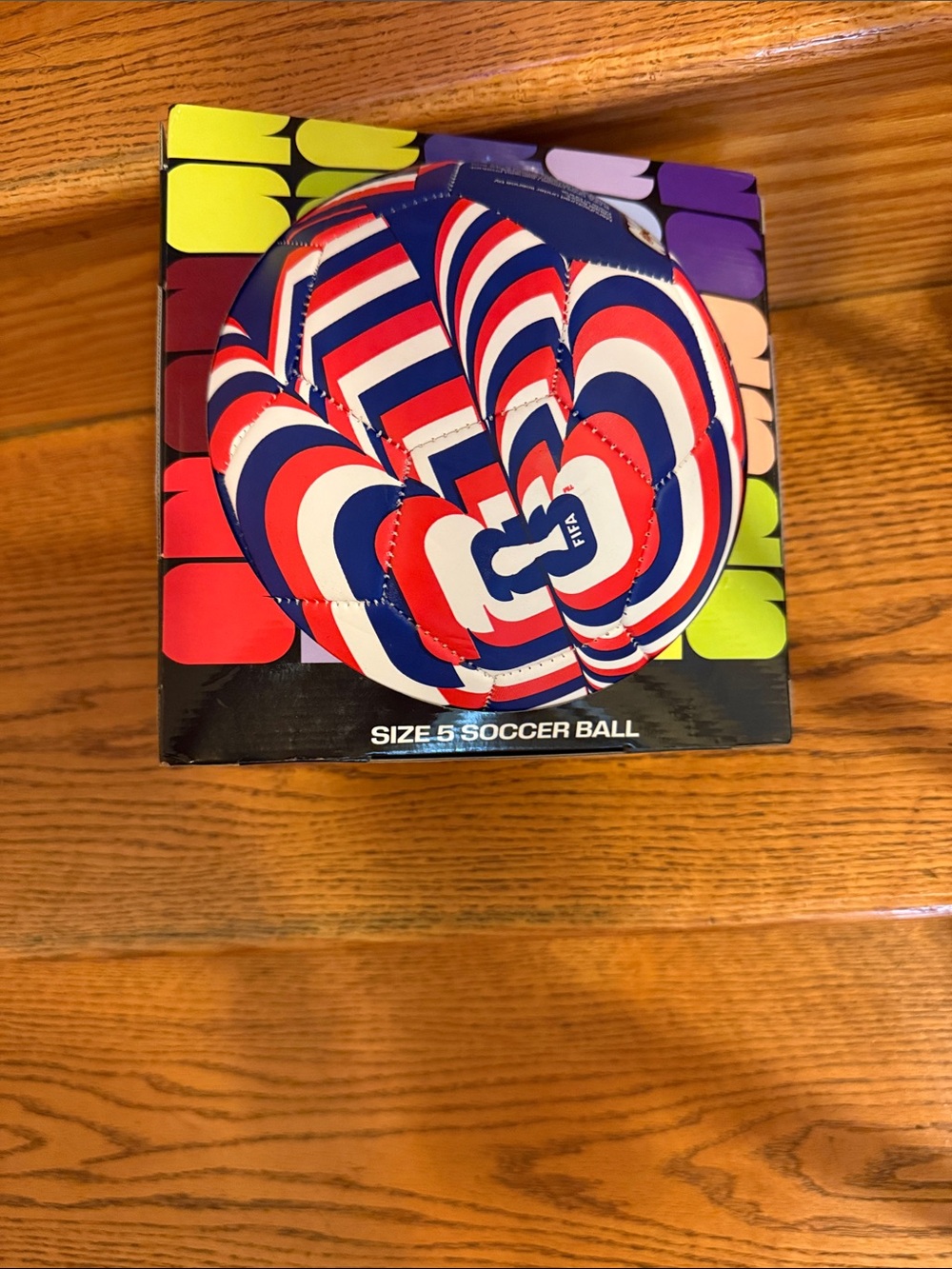 FIFA Premium Red, White & Blue Soccer Ball -
